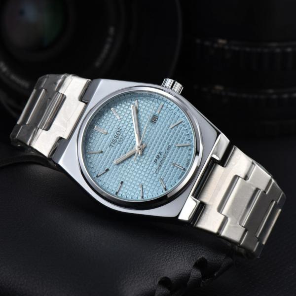 TISSOT PRX POWERMATIC WATCH (SILVER BLUE)