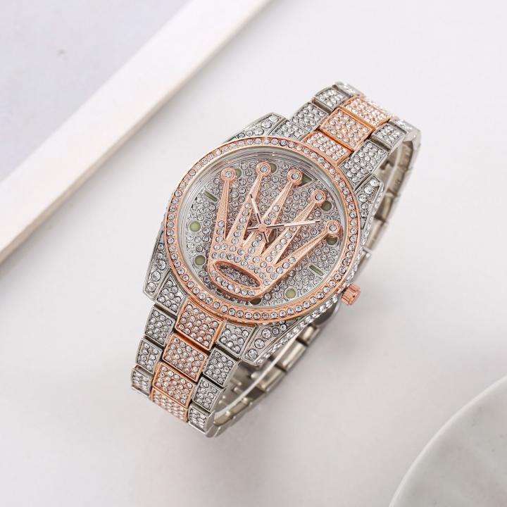 ROLEX SPINNER DIAMOND SILVER ROSE GOLD