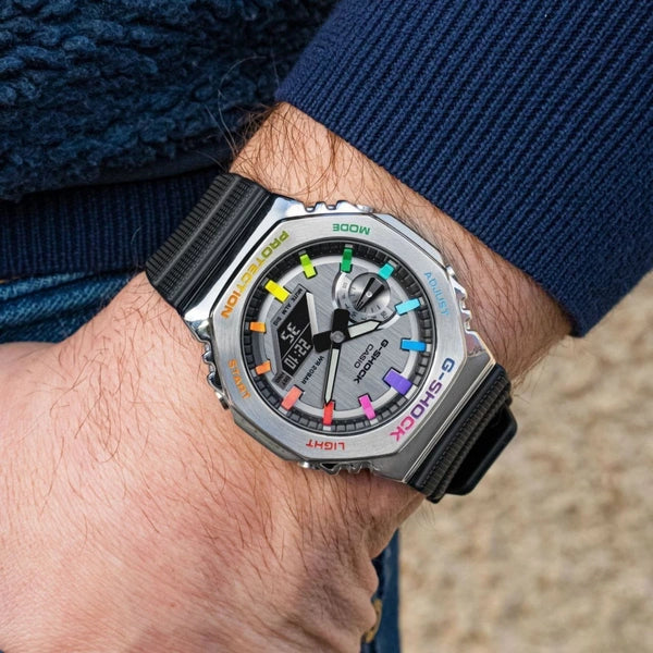 G SHOCK CASIO GBM-2100A RAINBOW WITH ORIGINAL BOX