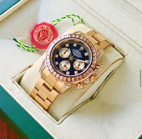 ROLEX RAINBOW CHRONOGRAPH WATCH (GOLD BLACK)