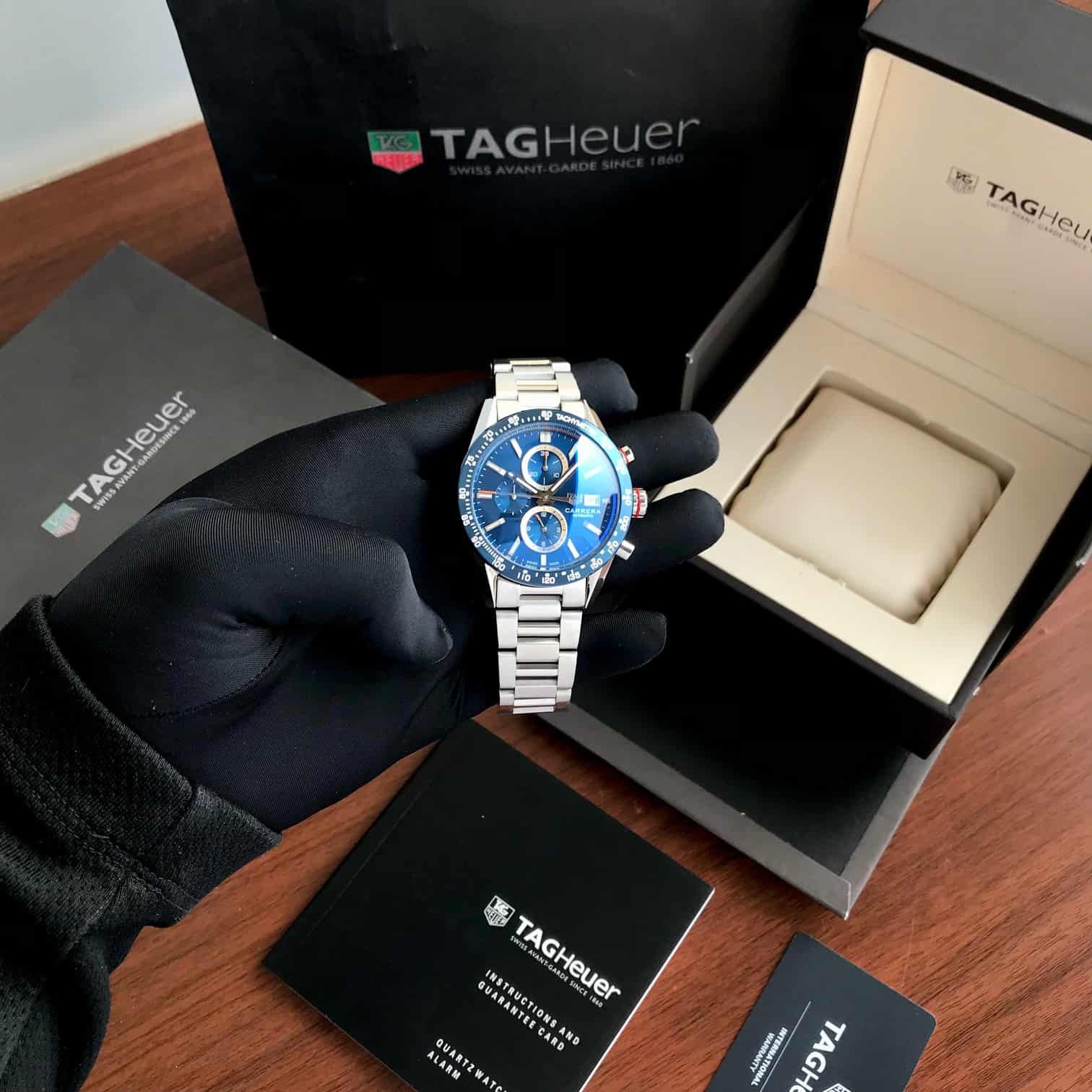 TAG HEUER CALIBAR 16 SILVER BLUE (JAPAN OG MACHINE)