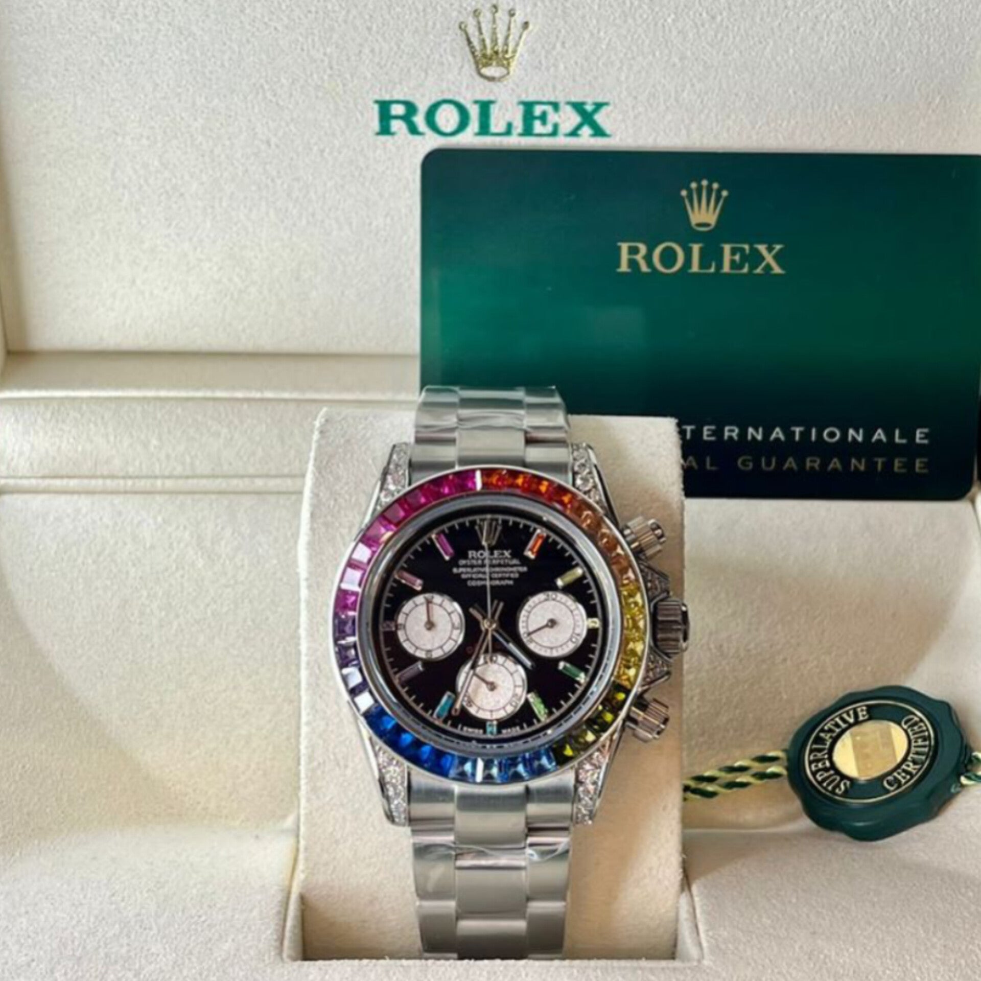 ROLEX RAINBOW CHRONOGRAPH WATCH (GOLD)