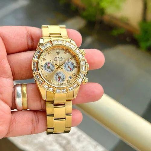 ROLEX RAINBOW CHRONOGRAPH WATCH (FULL GOLD)