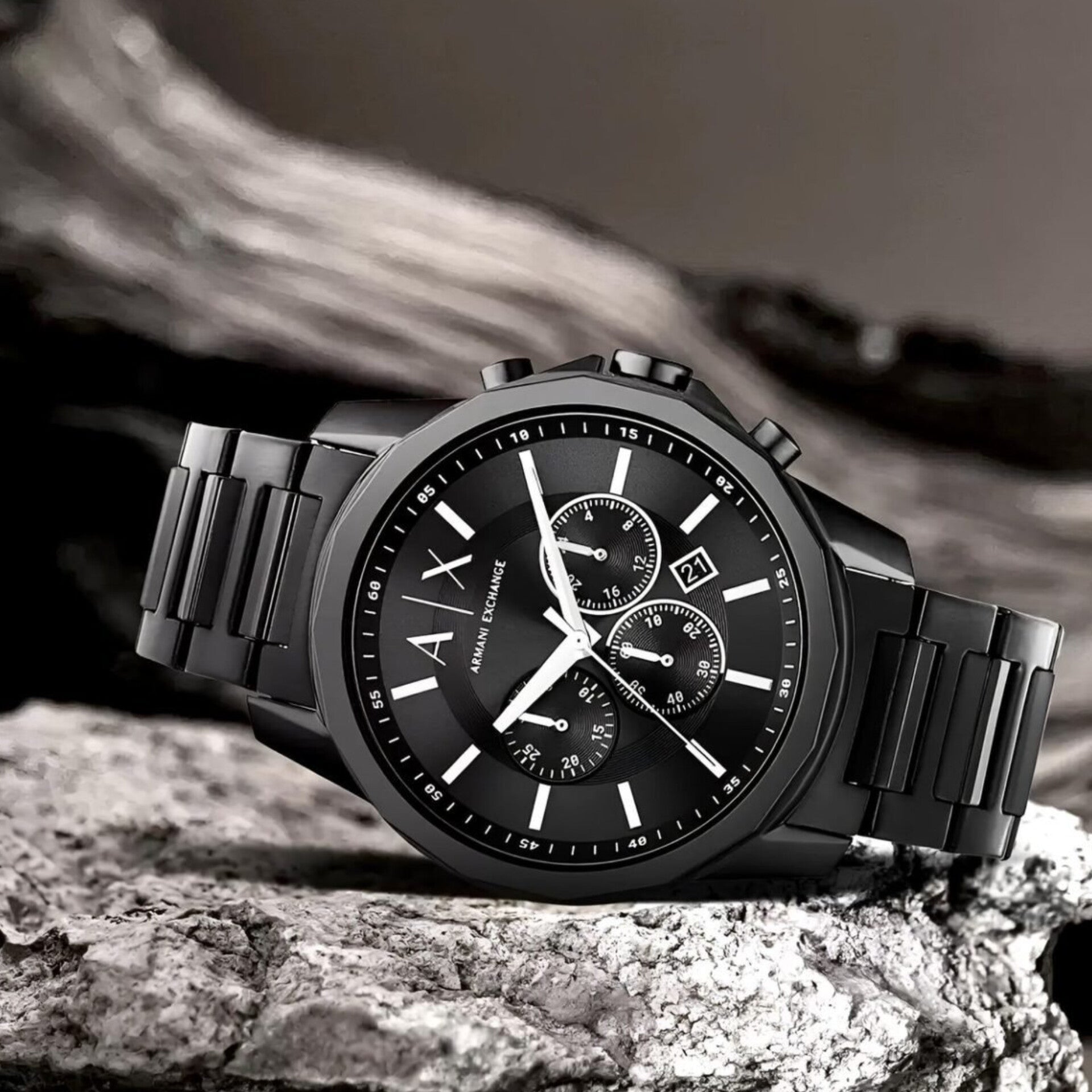 ARMANI EXCHANGE CHRONOGRAPH FULL BLACK