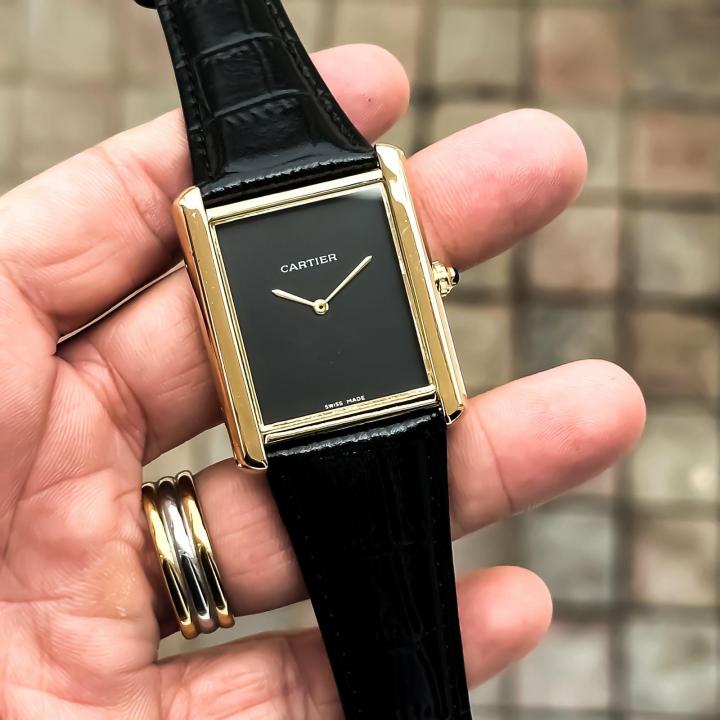 CARTIER TANK BLACK GOLD