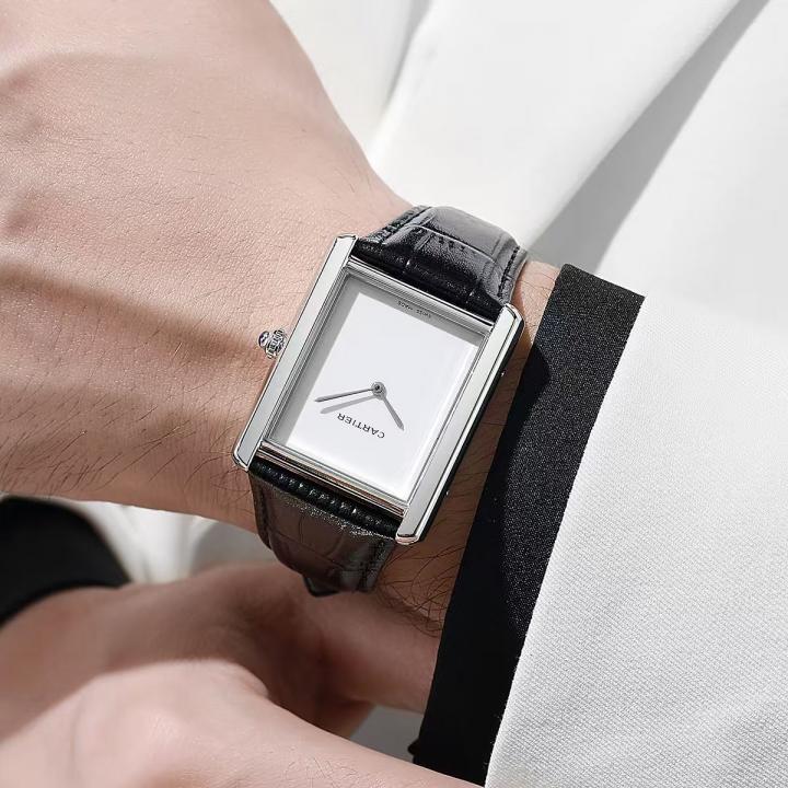 CARTIER TANK BLACK SILVER