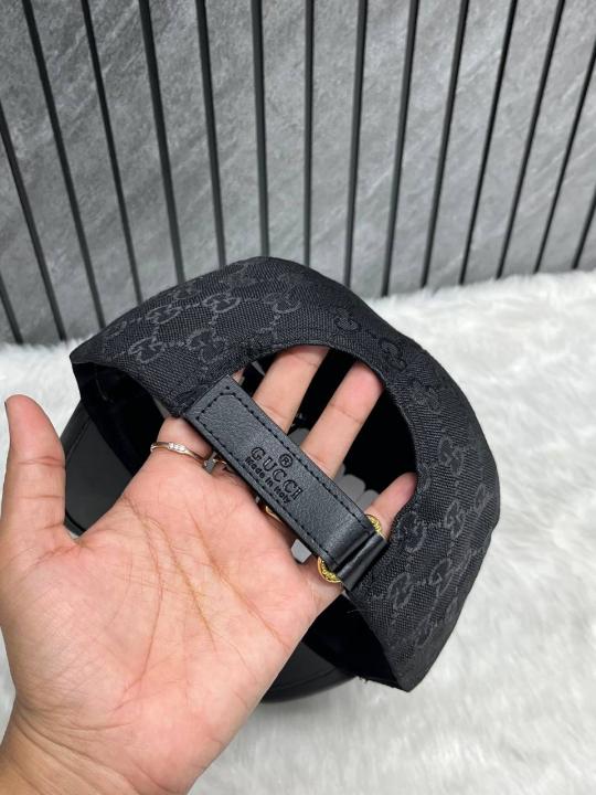 Gucci GG Leather Monogram Premium Unisex Cap With Safety Box