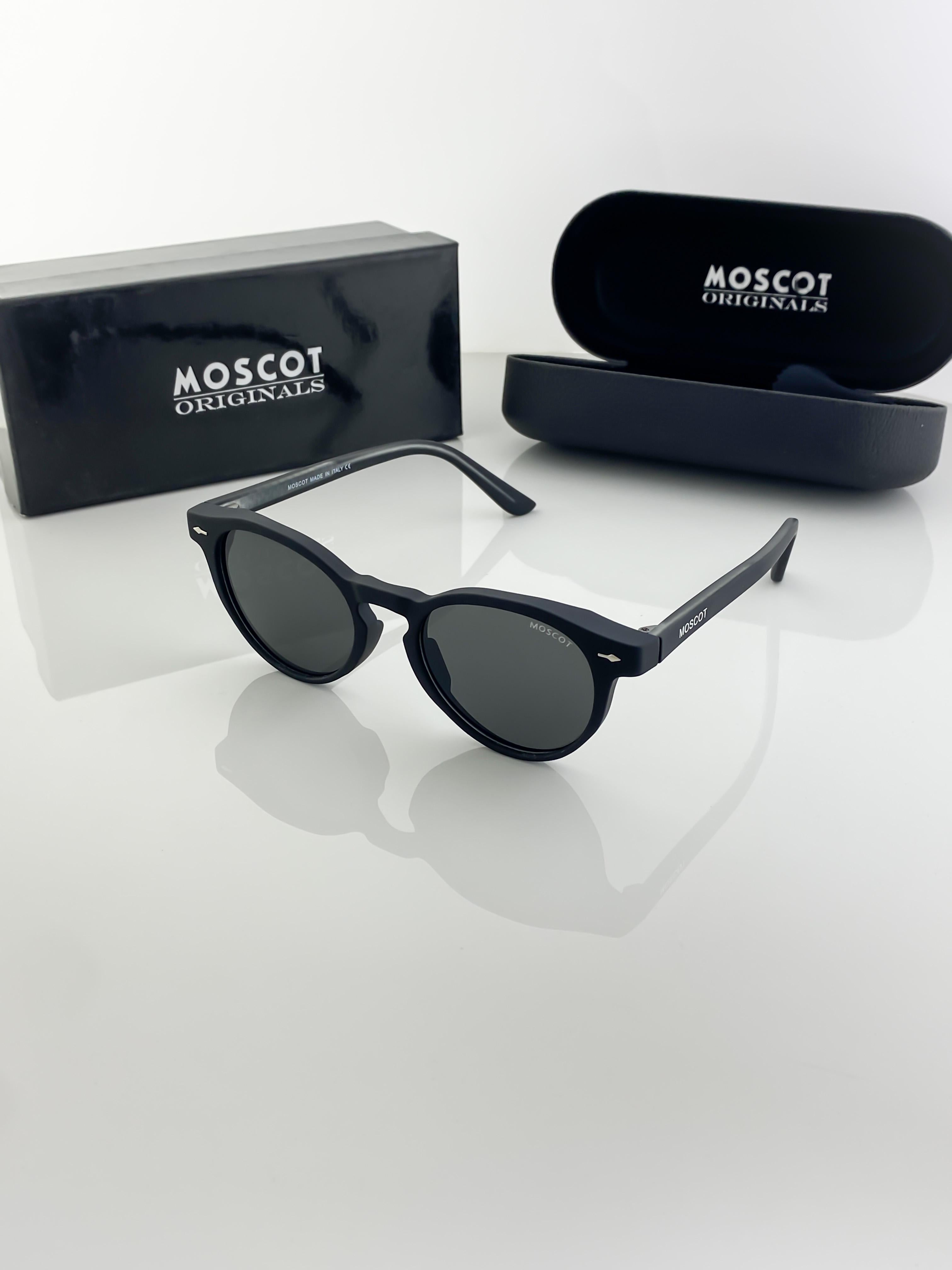 MOSCOT SUNGLASSES WITH ORIGINAL BOX AND KIT