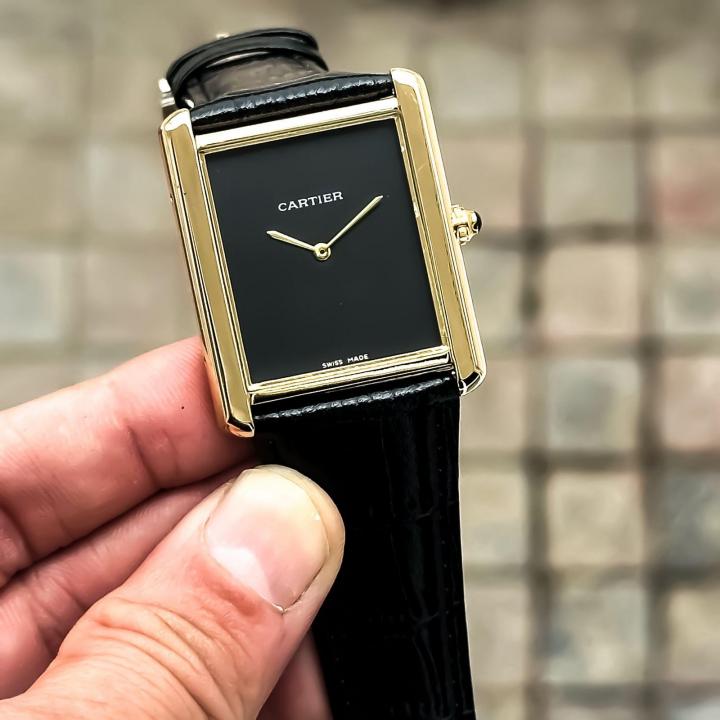 CARTIER TANK BLACK GOLD