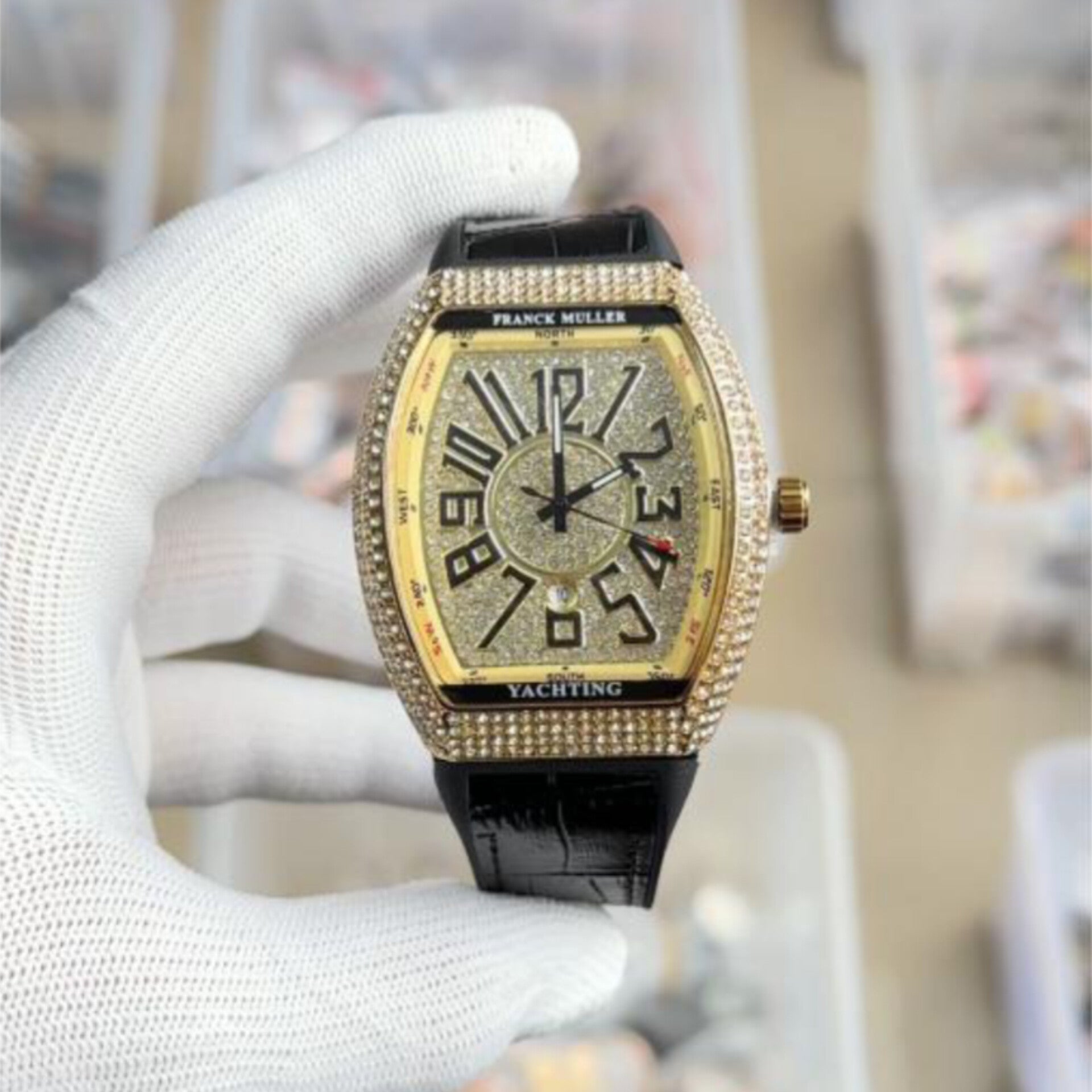 FRANCK MULLER GOLD BLACK DIAMOND