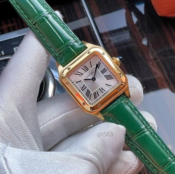 CARTIER DUMONT GREEN GOLD WHITE