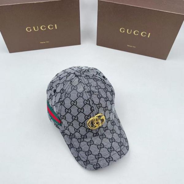 GUCCI GG Leather Monogram Premium Unisex Cap With Safety Box