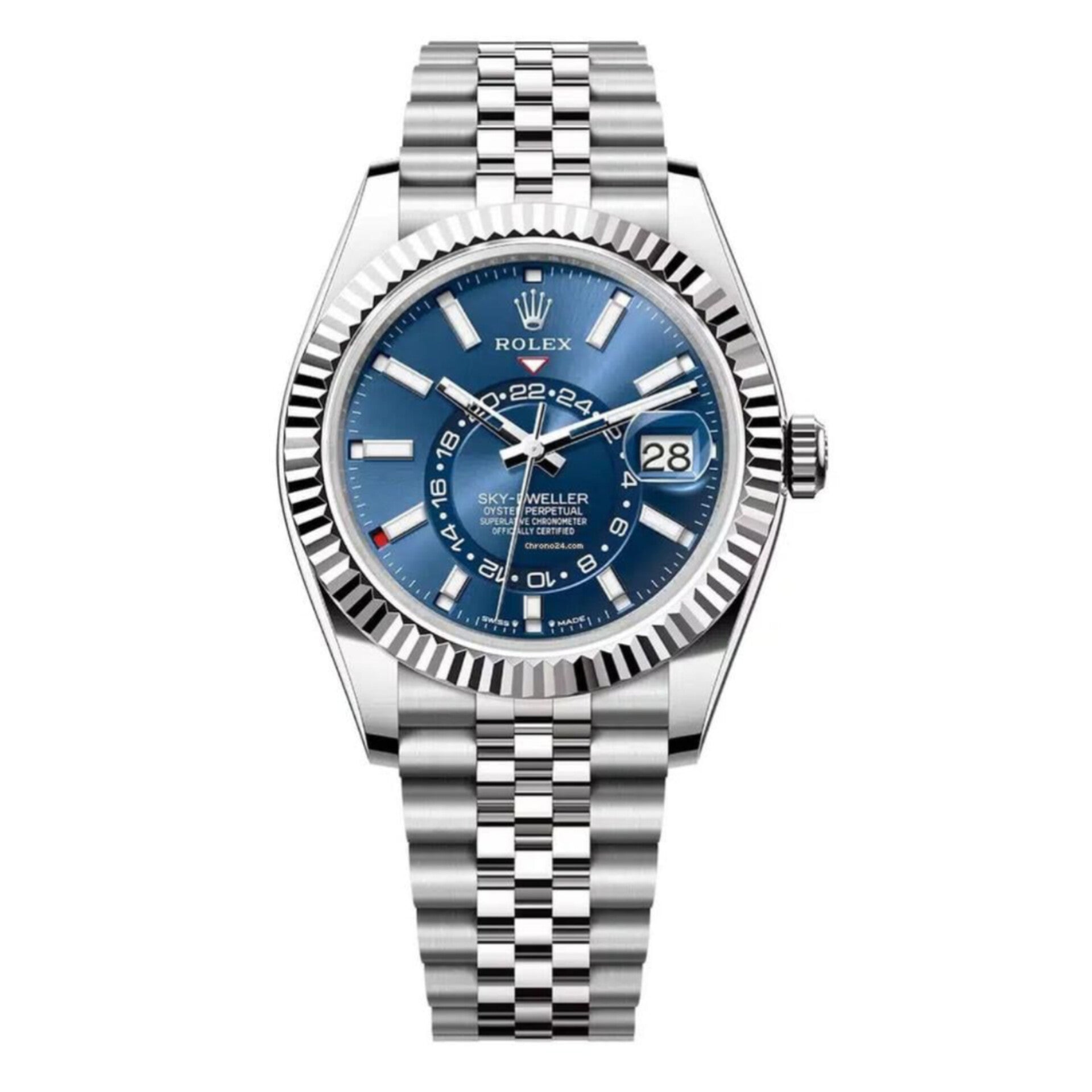 ROLEX SKY DWELLER SILVER BLUE (CELL MODEL)