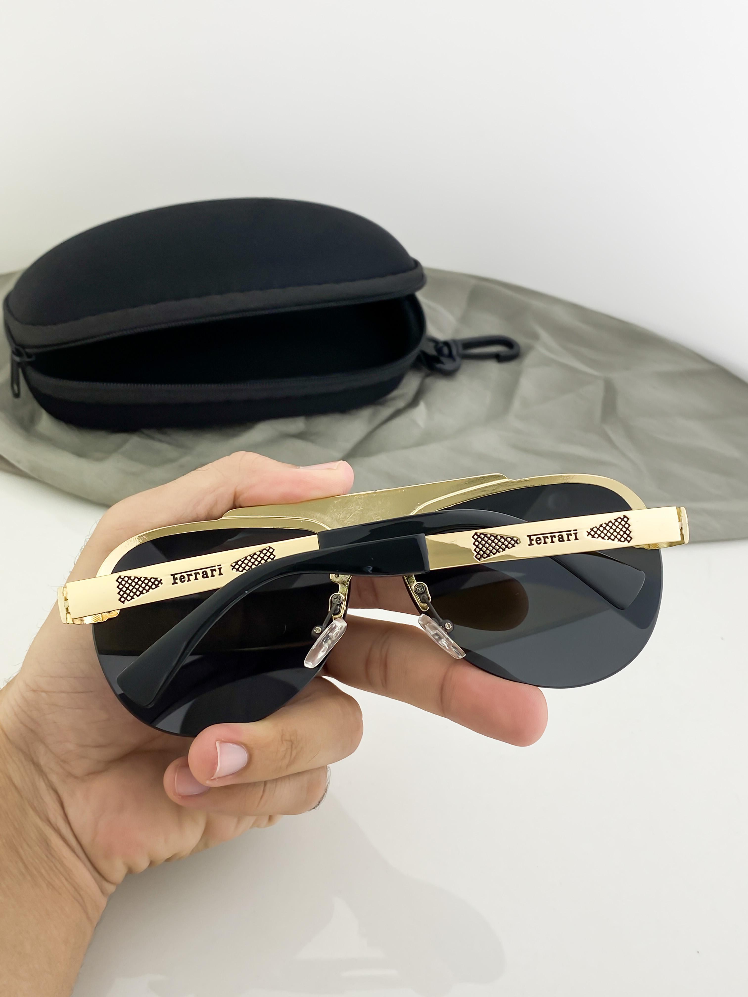 FERRARI SUNGLASSES WITH ORIGINAL BOX AND KIT