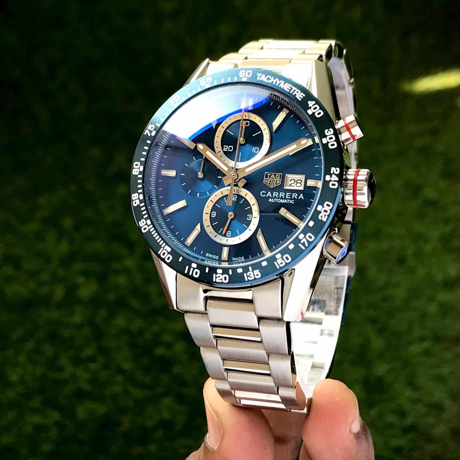 TAG HEUER CALIBAR 16 SILVER BLUE (JAPAN OG MACHINE)