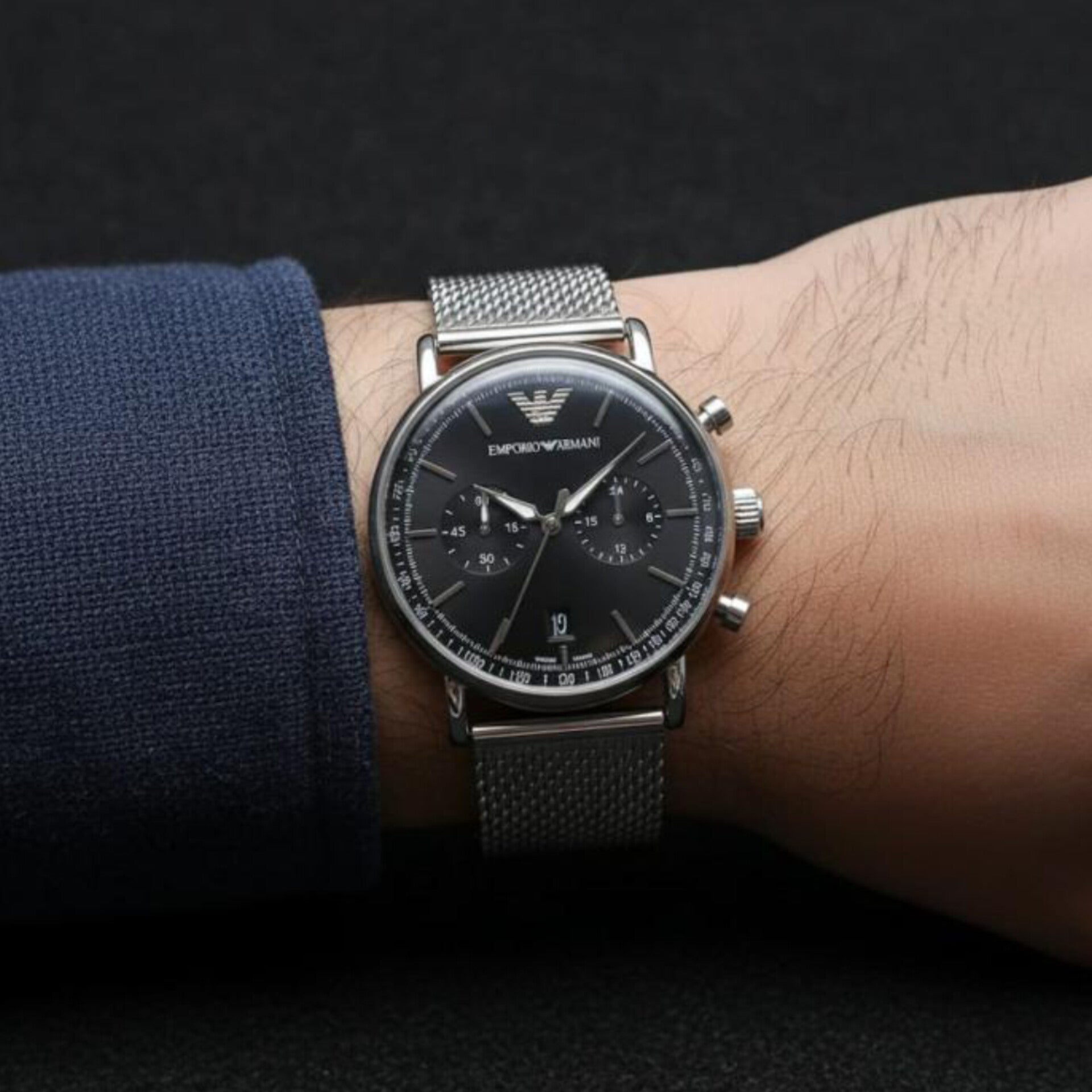 EMPORIO ARMANI AVIATOR CHRONOGRAPH WATCH