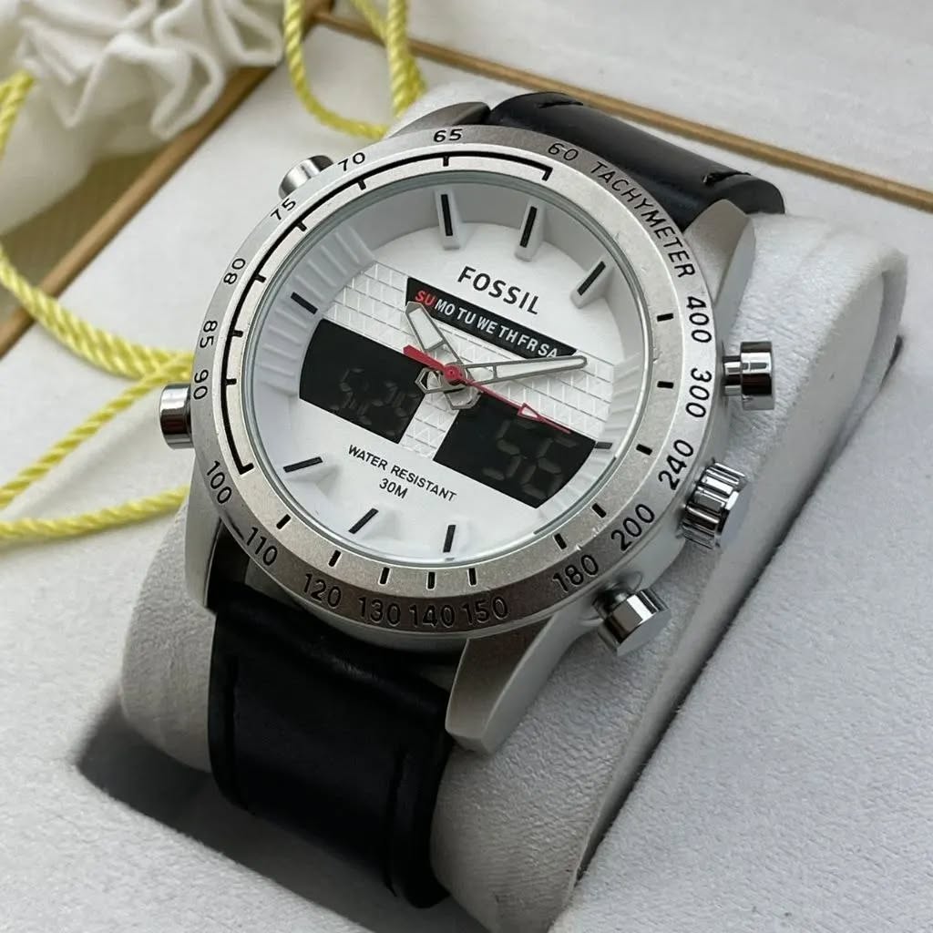 FOSSIL ANALOGUE DIGITAL WATCH
