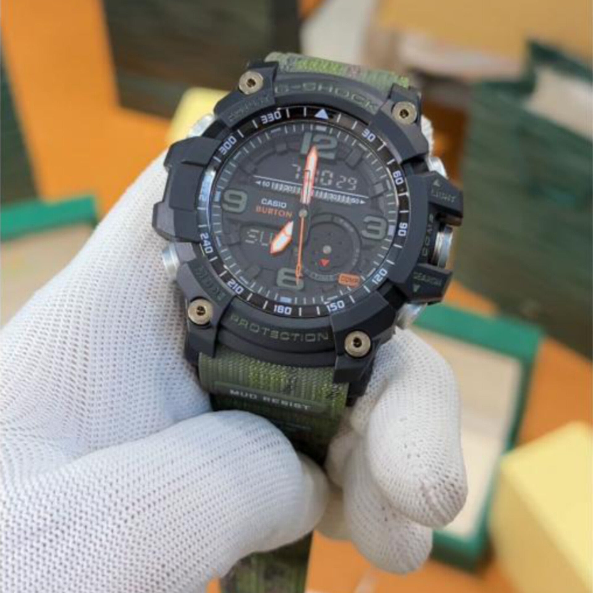 G SHOCK MUD MASTER GG - 1000 ANALOG-DIGITAL WATCH WITH ORIGINAL BOX