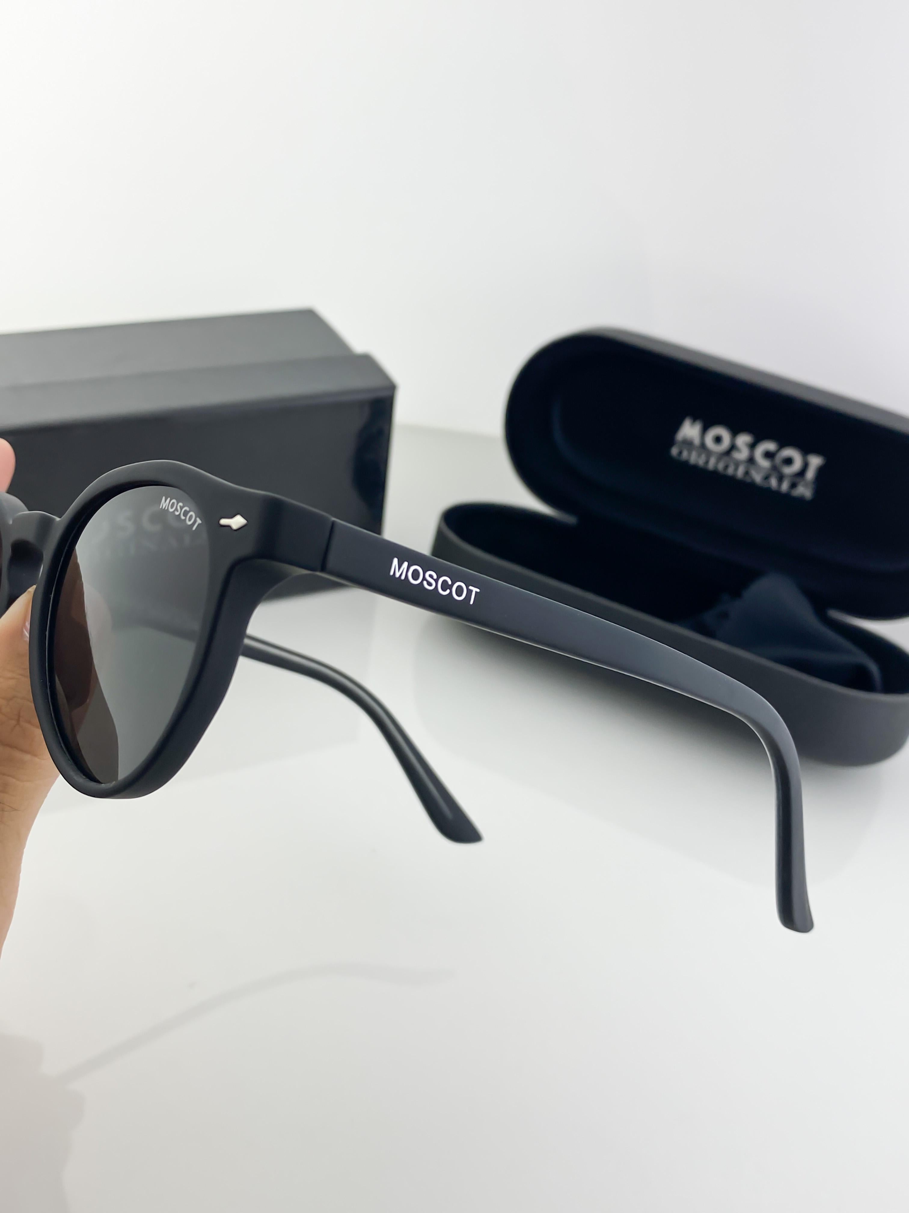 MOSCOT SUNGLASSES WITH ORIGINAL BOX AND KIT