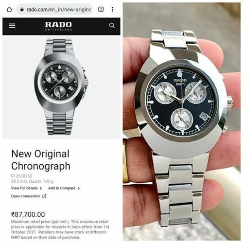 RADO DIASTAR CHRONOGRAPH SILVER BLACK (AUTOMATIC)