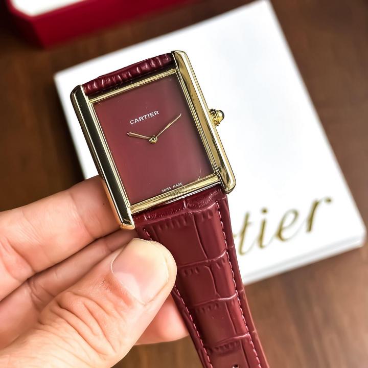 CARTIER TANK BROWN GOLD