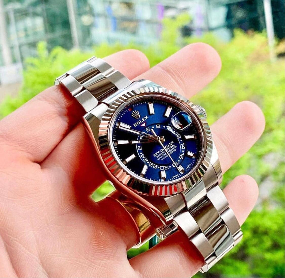 ROLEX SKY DWELLER SILVER BLUE (AUTOMATIC)