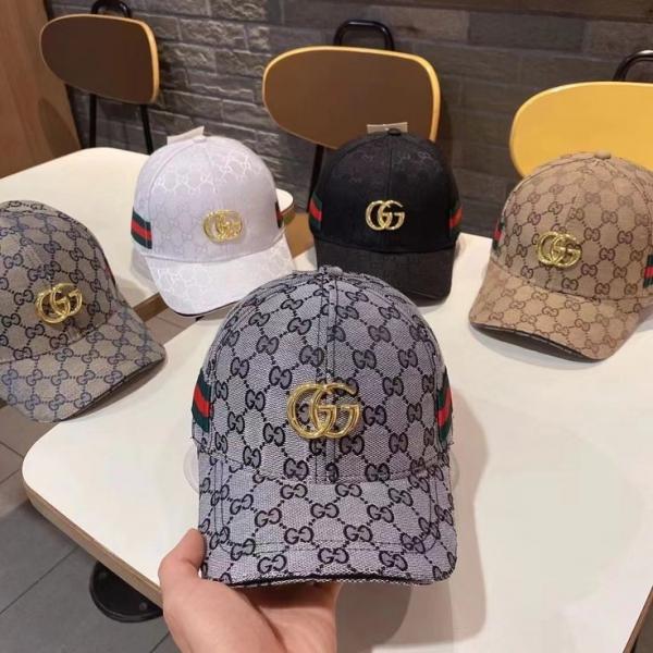 GUCCI GG Leather Monogram Premium Unisex Cap With Safety Box