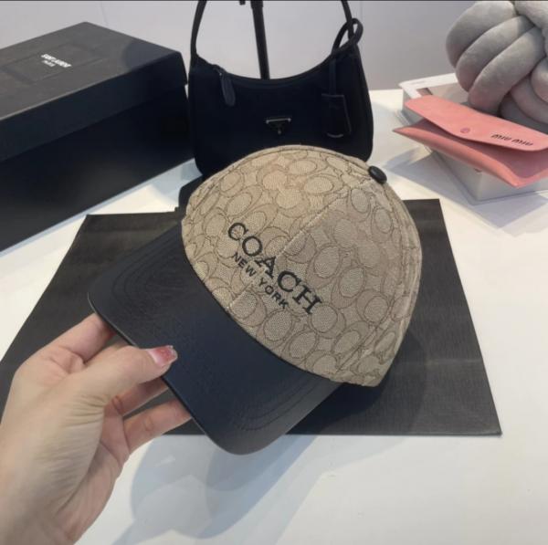 COACH NEW YORK MONOGRAM BLACK LOGO PREMIUM UNISEX CAP WITH SAFETY BOX