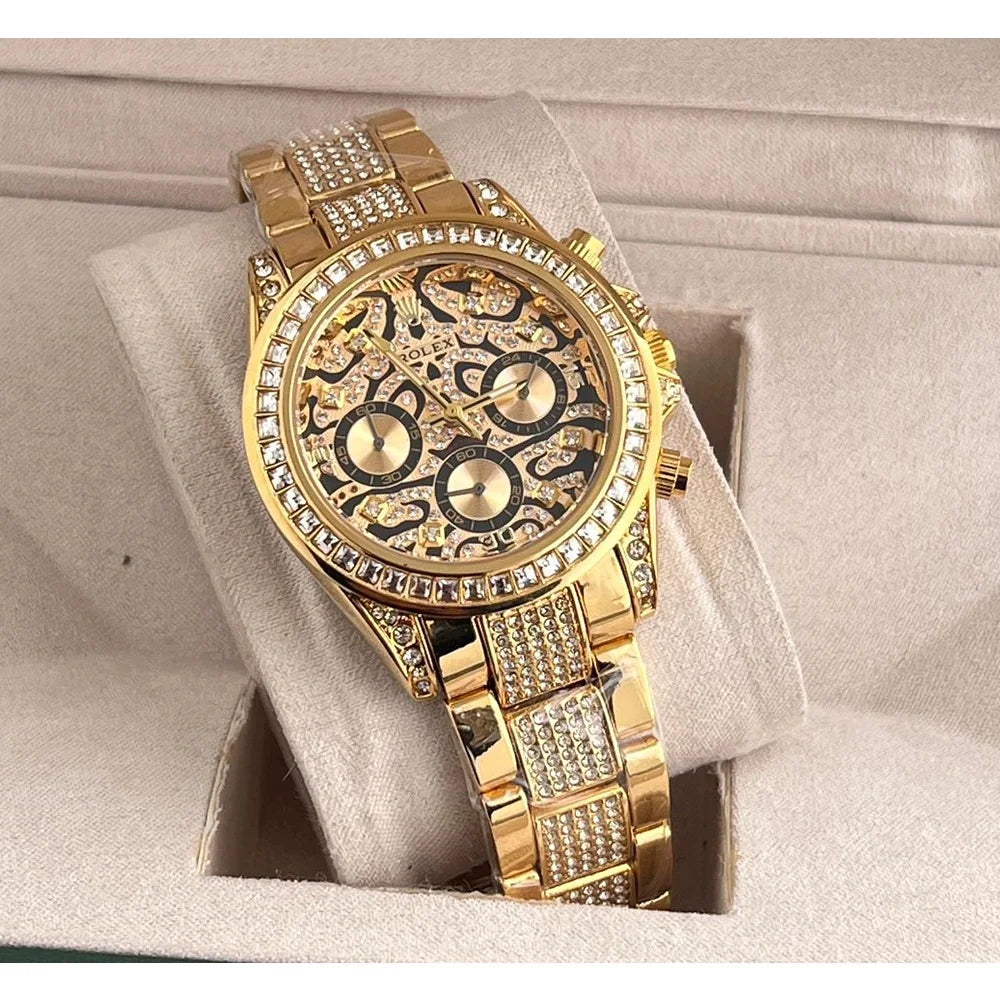 ROLEX TIGER CHRONOGRAPH WATCH CHAIN BELT(GOLD)