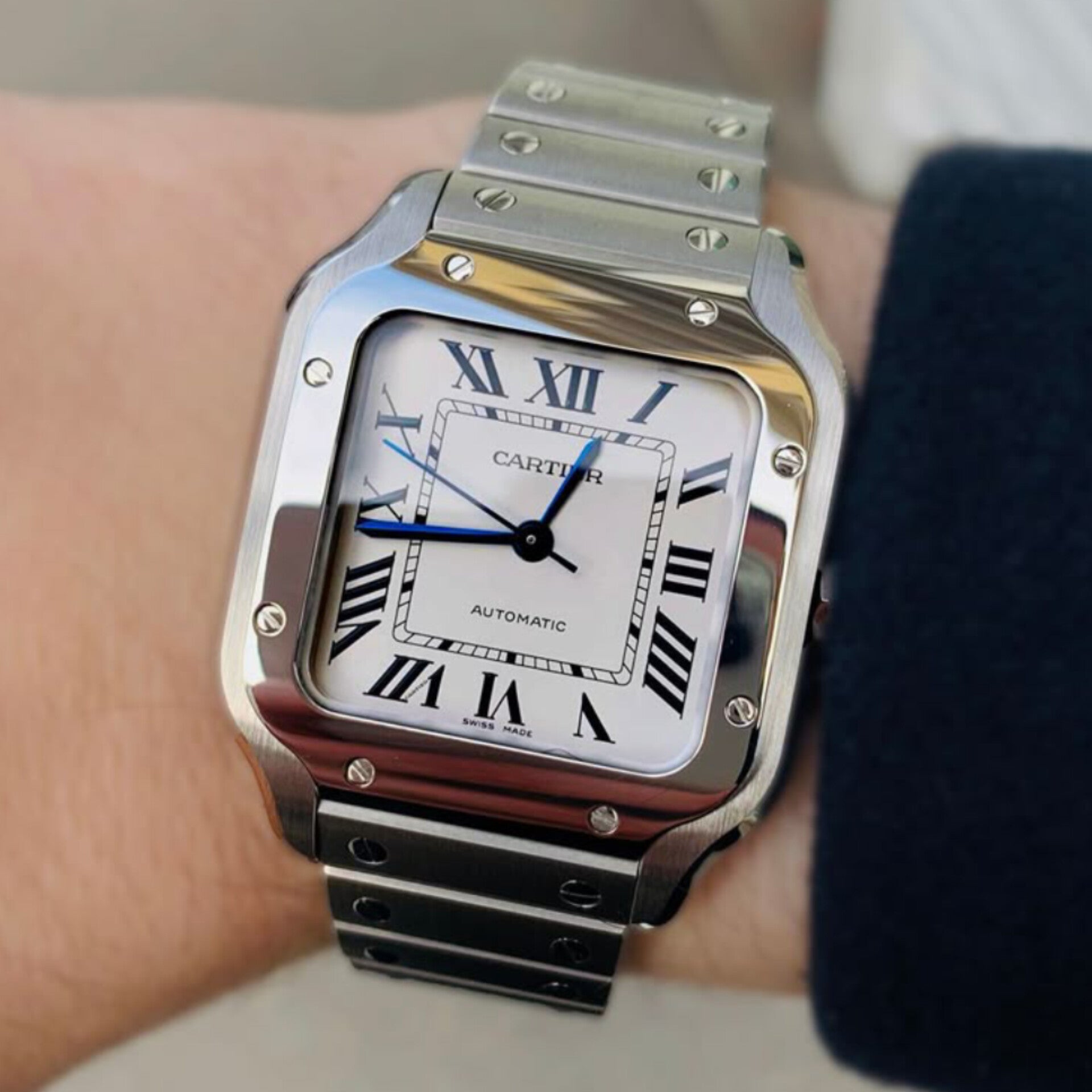 CARTIER SILVER BLACK (AUTOMATIC)
