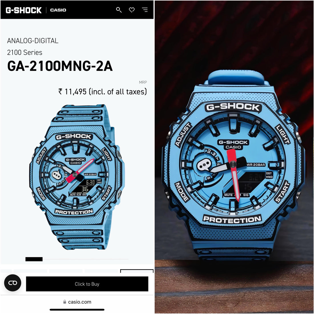 G-SHOCK MANGA EDITION (BLUE)