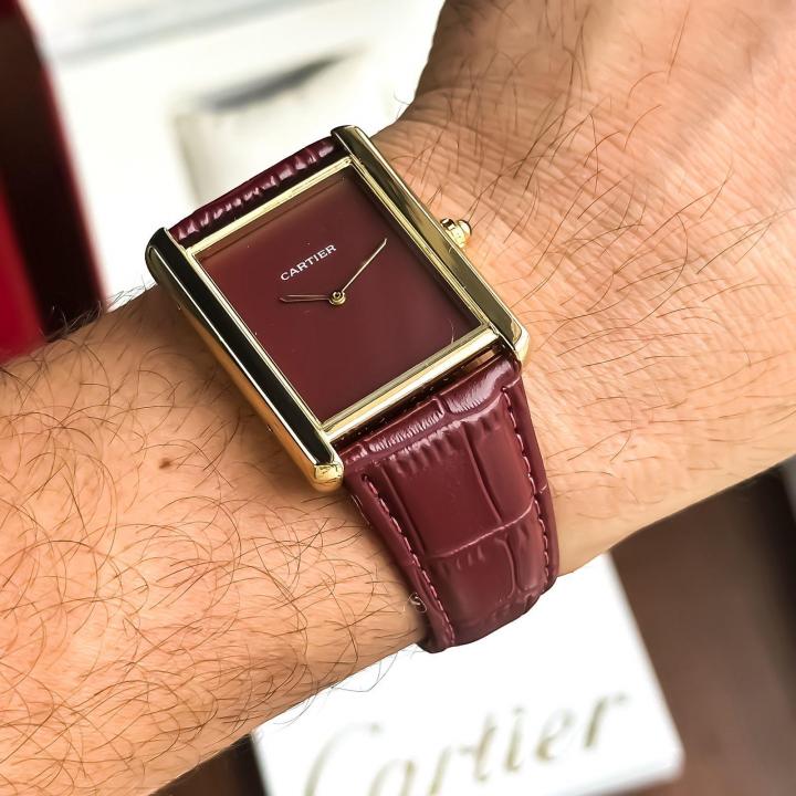 CARTIER TANK BROWN GOLD
