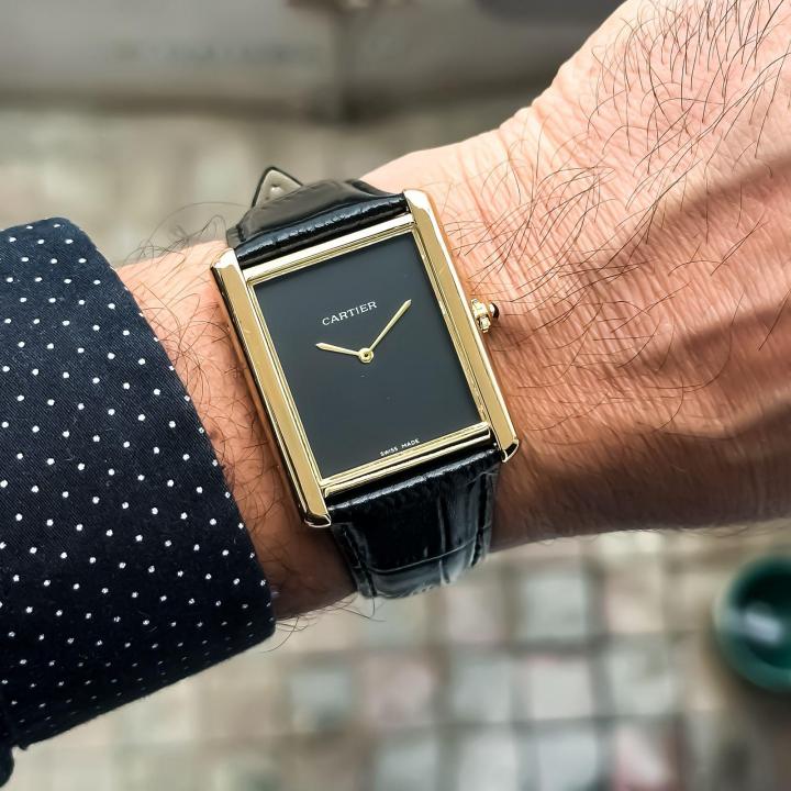 CARTIER TANK BLACK GOLD