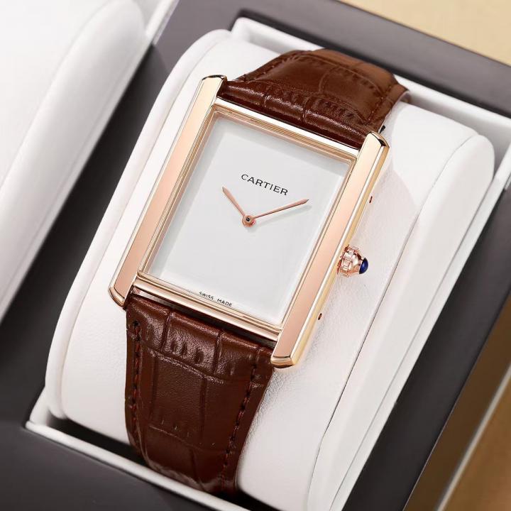 CARTIER TANK BROWN WHITE