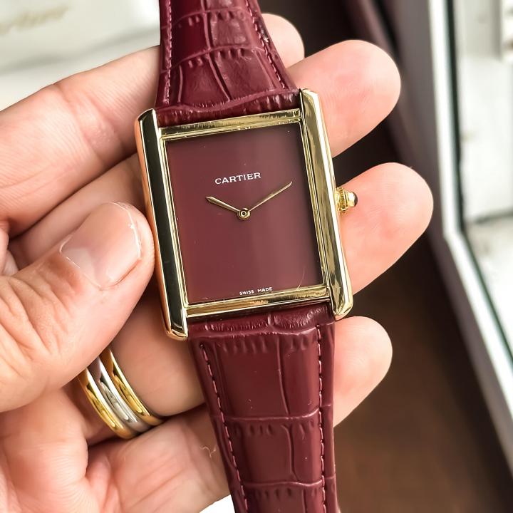 CARTIER TANK BROWN GOLD