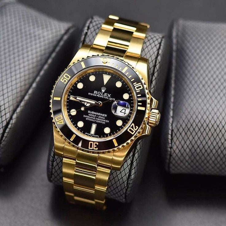 ROLEX SUBMARINER GOLD BLACK (AUTOMATIC)