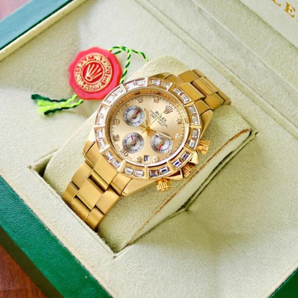 ROLEX RAINBOW CHRONOGRAPH WATCH (FULL GOLD)