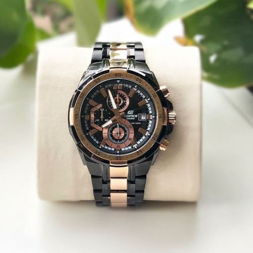 EDIFICE CASIO CHRONOGRAPH WATCH (BLACK COPPER)