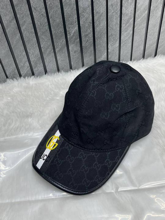 Gucci GG Monogram Black Premium Unisex Cap With Gucci Polly Bag
