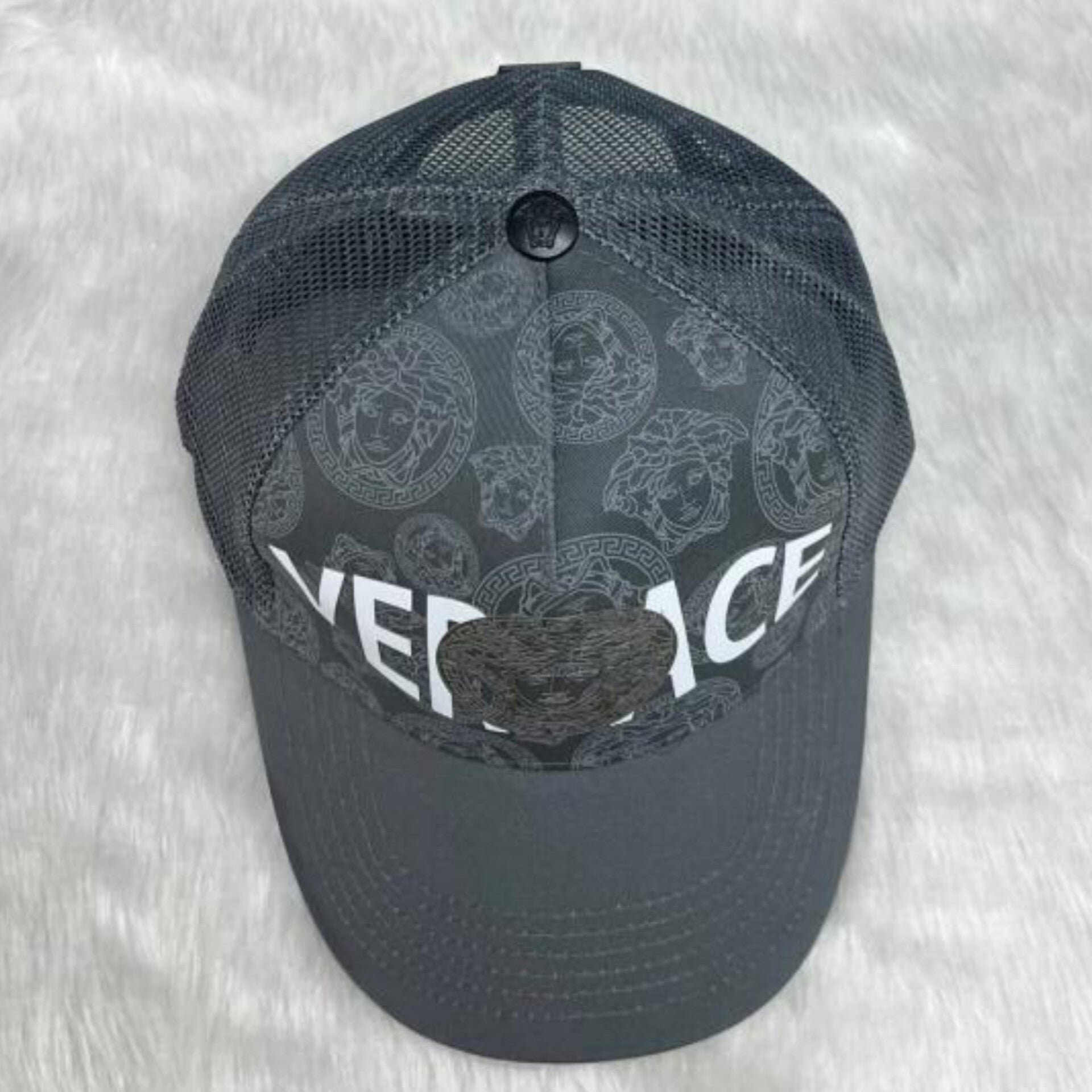 Versace Medusa Front Logo Premium Trucker Hat With Safety Box