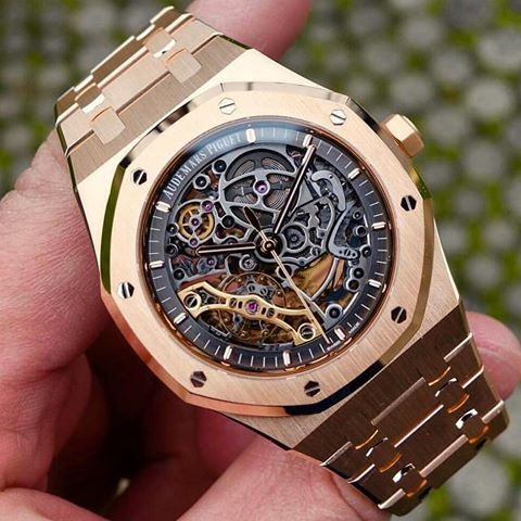 AUDEMARS PIGUET ROYAL OAK SKELETON ROSEGOLD (AUTOMATIC)