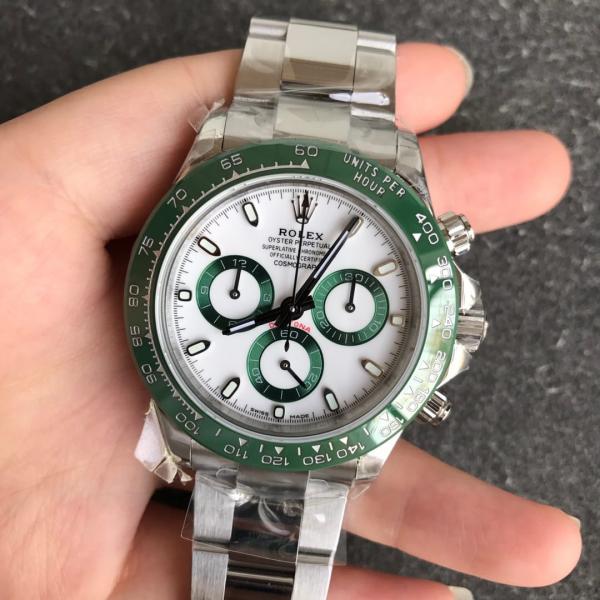 ROLEX DAYTONA SILVER GREEN (AUTOMATIC)