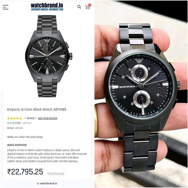 EMPORIO ARMANI CHRONOGRAPH WATCH