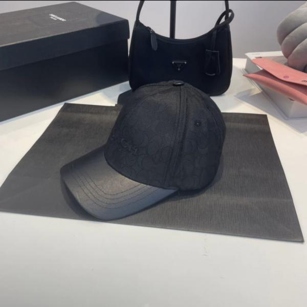 COACH NEW YORK MONOGRAM BLACK LOGO PREMIUM UNISEX CAP WITH SAFETY BOX
