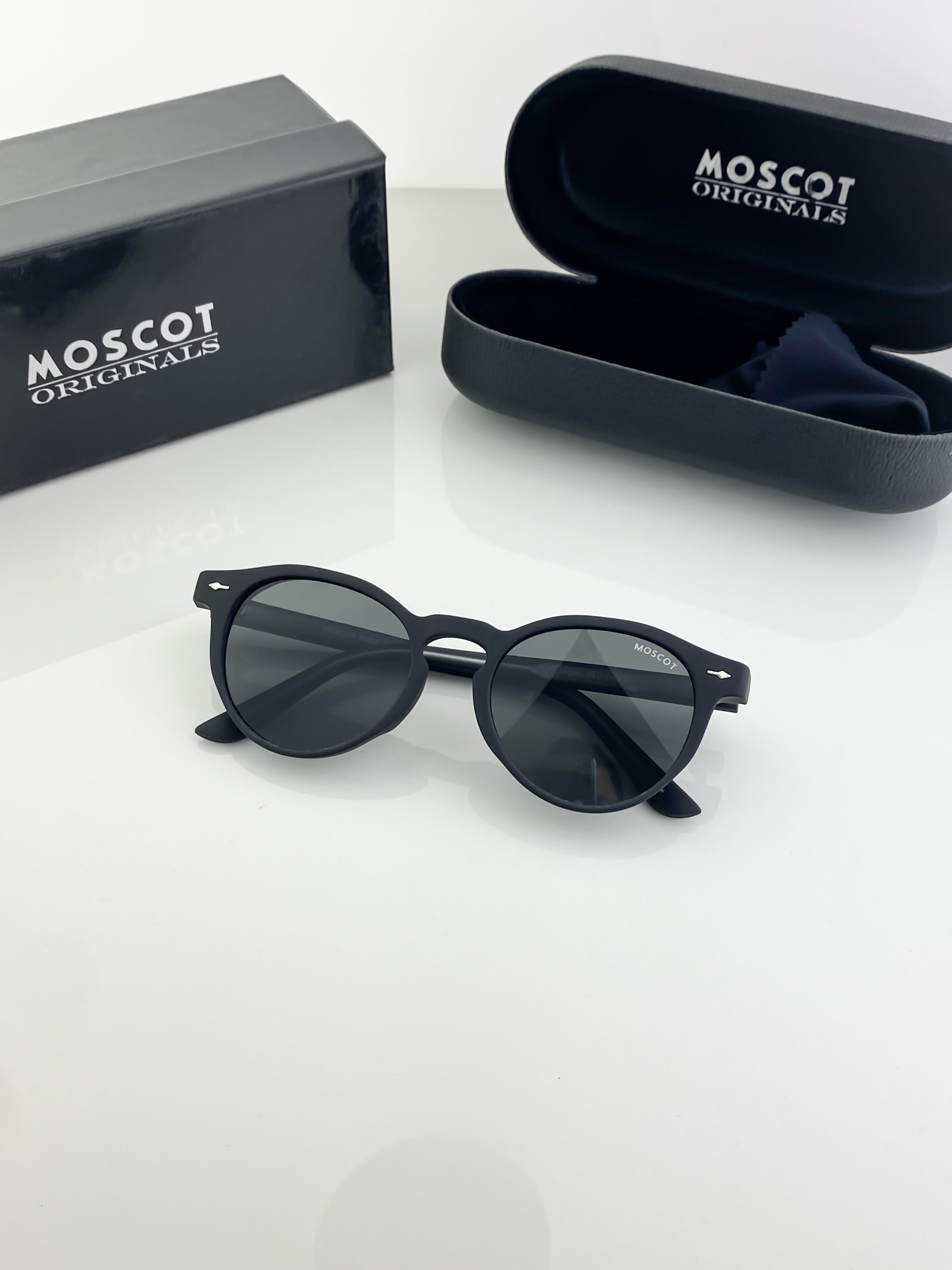 MOSCOT SUNGLASSES WITH ORIGINAL BOX AND KIT