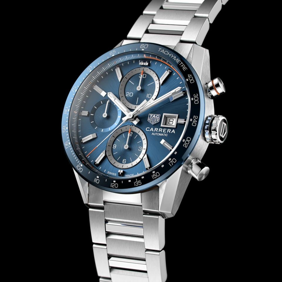 TAG HEUER CALIBAR 16 SILVER BLUE (JAPAN OG MACHINE)
