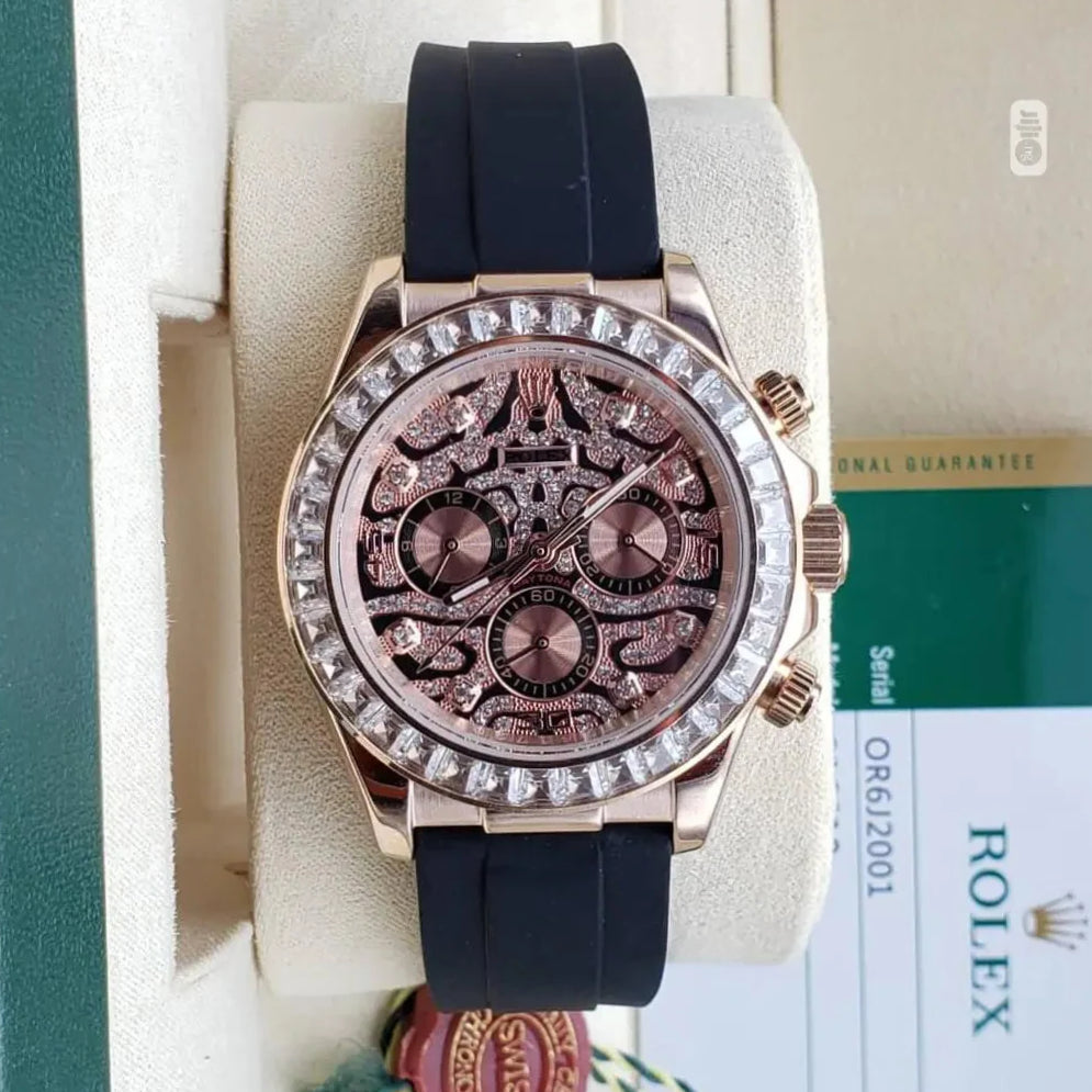 ROLEX EYE OF TIGER CHRONOGRAPH WATCH (ROSE GOLD)