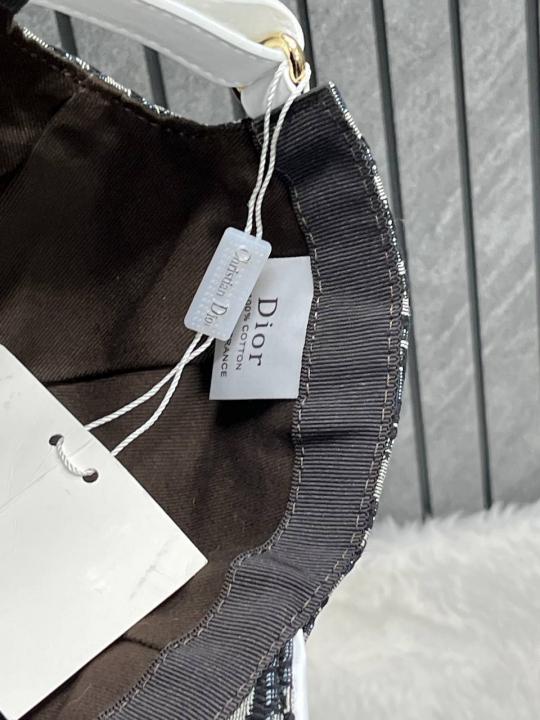 Christian Dior Black Monogram Premium Unisex Cap With Brand Polly Bag