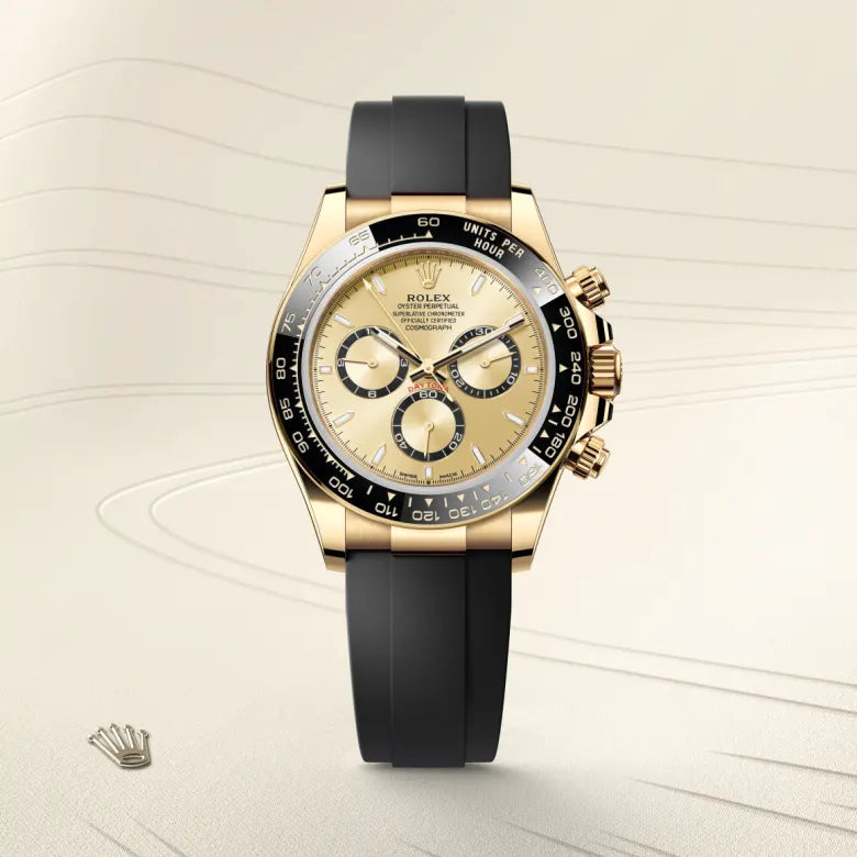 ROLEX DAYTONA GOLD BLACK (AUTOMATIC)