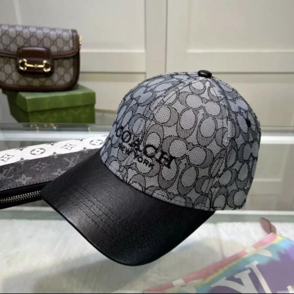 COACH NEW YORK MONOGRAM BLACK LOGO PREMIUM UNISEX CAP WITH SAFETY BOX